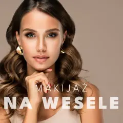 Elegancka kobieta z falowanymi włosami i wyrazistym makijażem. Idealny mocny makijaż na wesele, podkreślający urodę.