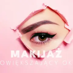 Makijaż powiększający oko: subtelna kreska i cienie nadają spojrzeniu głębi.