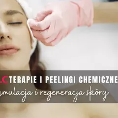 Kobieta poddana zabiegowi z użyciem produktów Retix.C. Terapie i peelingi chemiczne dla biostymulacji i regeneracji skóry.