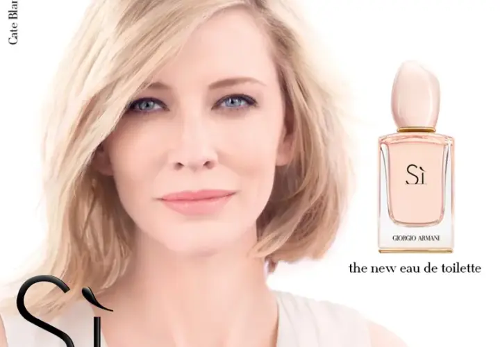 Cate Blanchett: Twarz perfum Armani Sì - poznaj historię