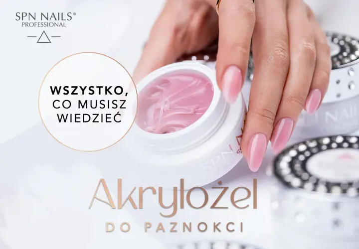 Różowy akrylożel do paznokci SPN Nails. Dłoń z idealnym manicure prezentuje produkt, który zapewnia trwałość i piękny wygląd.