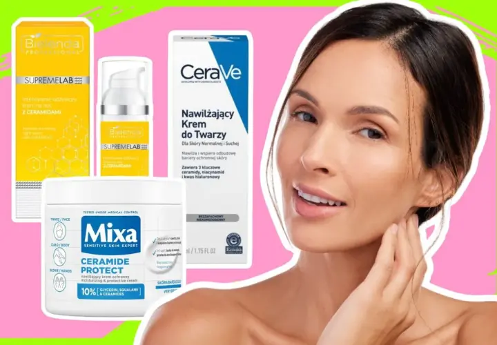 Krem z peptydami i ceramidami od Bielenda, CeraVe i Mixa dla zdrowej skóry.