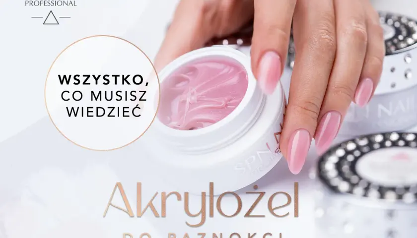 Różowy akrylożel do paznokci SPN Nails. Dłoń z idealnym manicure prezentuje produkt, który zapewnia trwałość i piękny wygląd.
