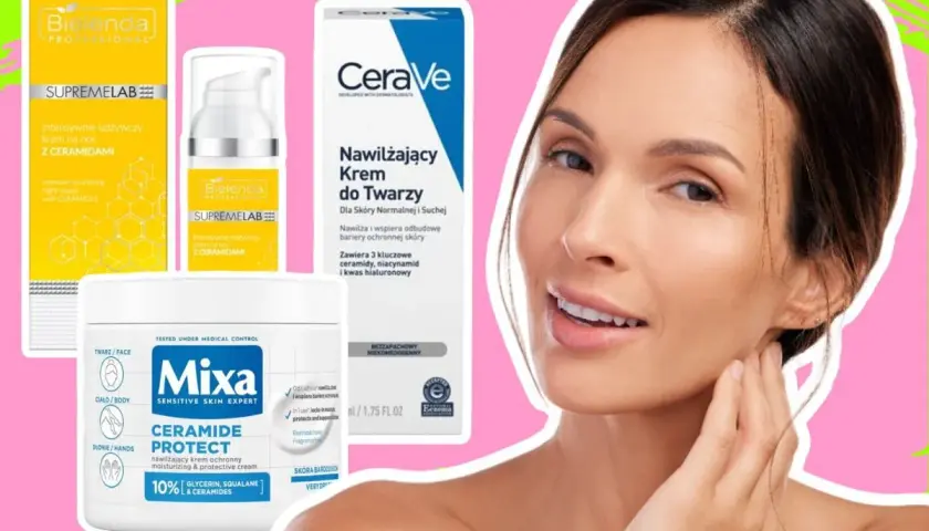 Krem z peptydami i ceramidami od Bielenda, CeraVe i Mixa dla zdrowej skóry.