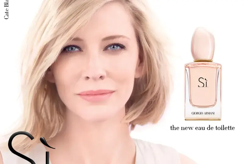 Cate Blanchett: Twarz perfum Armani Sì - poznaj historię