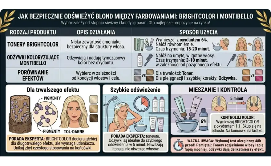 Czy toner niszczy włosy - Jak bezpiecznie odświeżyć blond?