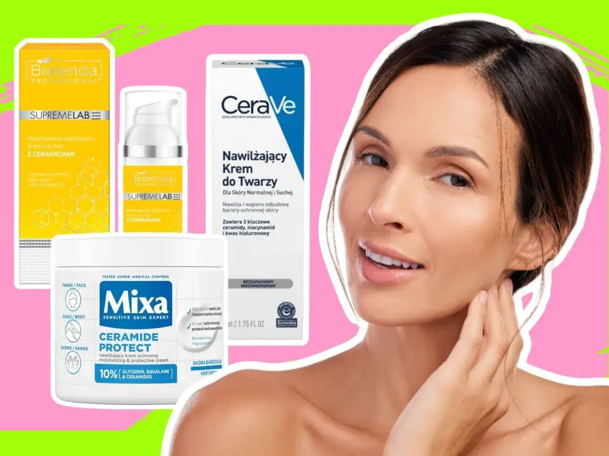 Krem z peptydami i ceramidami od Bielenda, CeraVe i Mixa dla zdrowej skóry.