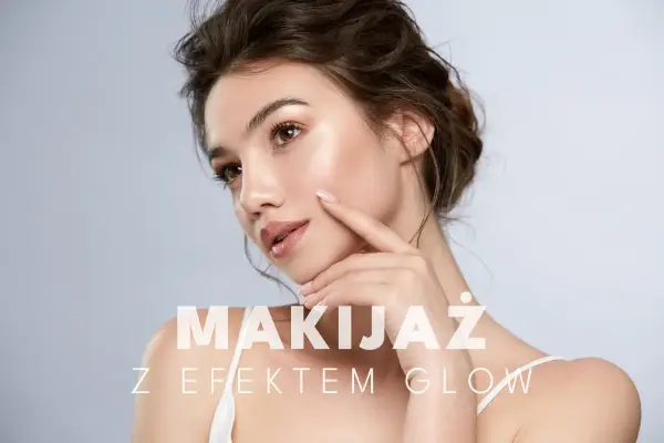 Kobieta z perfekcyjnym makijażem, podkreślającym jej naturalne piękno. Efekt glow na jej skórze sprawia, że wygląda promiennie i świeżo.